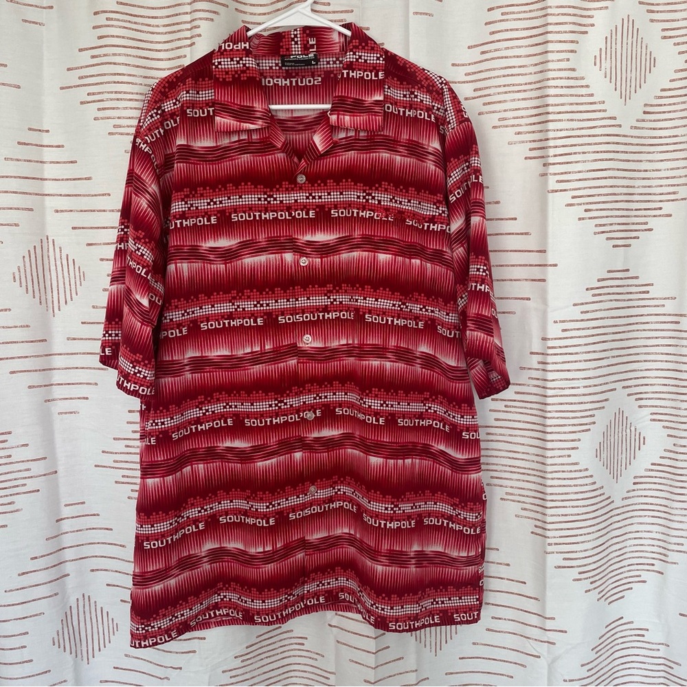 Men’s South Pole Button Up Shirt | Size Large